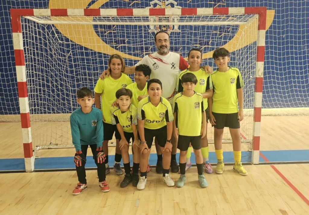 Equipo de fútbol sala Nueva Era-Hipódromo en el Memorial Paquito López Agredano