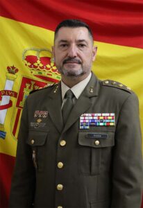 El coronel Enrique Javier Rivera Sánchez en uniforme militar
