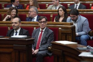 Miembros del Parlament de Cataluña durante la aprobación de presupuestos