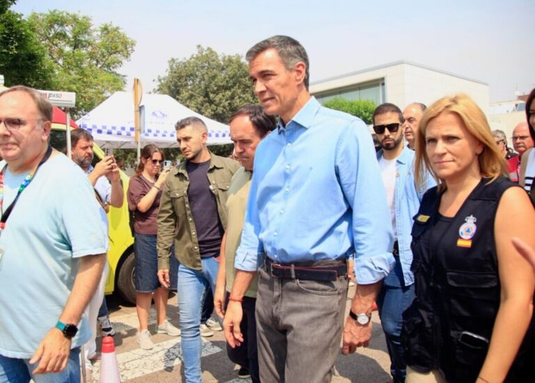 Pedro Sánchez en visita a Puesto de Mando Avanzado durante ola de calor