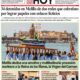 Melilla: devout helpers carry a boat bearing a statue of the Virgin of Carmen during a maritime procession by the harbor.