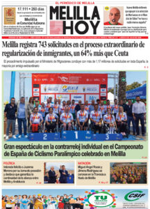Portada del periódico Melilla Hoy del 6 de julio de 2026