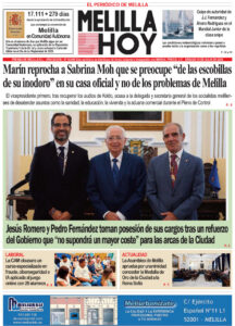 Portada del periódico Melilla Hoy del 25 de julio de 2026