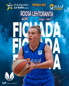 Roosa Lehtoranta jugando baloncesto con el MCD La Salle