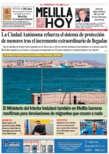 Portada del periódico Melilla Hoy del 5 de agosto de 2026
