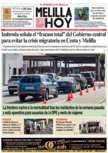 Portada del periódico Melilla Hoy del 4 de agosto de 2026 con noticias locales.