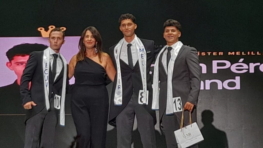 Alejandra Domínguez Ruiz y Adam Pérez Mohand en la gala de Miss y Míster Melilla 2026