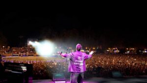 Antonio Orozco en concierto en la Plaza de Toros de Melilla