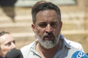 Santiago Abascal hablando sobre la situación en Ceuta