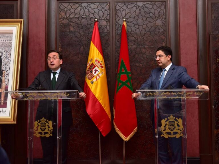 Ministros de Exteriores de España y Marruecos en conferencia de prensa