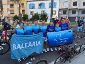 Miembros del Club Triatlón Melilla en el Campeonato de España