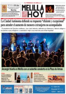 Portada del periódico Melilla Hoy del 8 de agosto de 2026