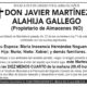 Obituario de Don Javier Martínez Alahiha Gallego en Marbella