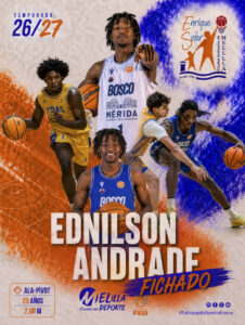 Ednilson Andrade, ala-pívot del equipo Enrique Soler de baloncesto