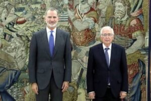 Juan José Imbroda y el Rey Felipe VI en un evento en Melilla