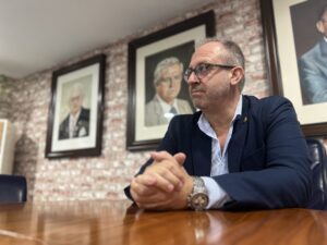 Justo Sancho-Miñano en el Colegio de Médicos de Melilla