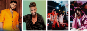 Omar Montes y otros artistas en la Feria de Melilla 2023