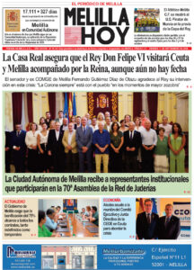Portada del periódico Melilla Hoy del 11 de septiembre de 2026
