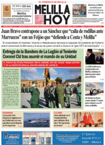 Portada del periódico Melilla Hoy del 12 de septiembre de 2026