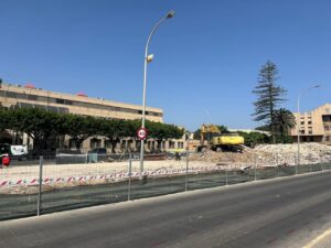 Terreno donde se construirá una nueva residencia de estudiantes en Melilla