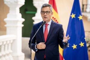 Félix Bolaños hablando sobre el informe de la Policía Nacional