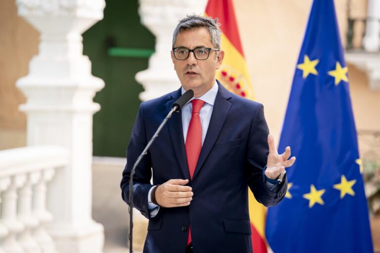 Félix Bolaños hablando sobre el informe de la Policía Nacional