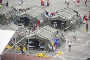 Campamentos temporales en Ceuta para inmigrantes