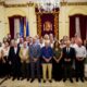 Grupo de representantes institucionales en la 70ª Asamblea de la Red de Juderías