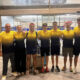 Equipo del Club Atlético Melilla en la estación marítima de Melilla