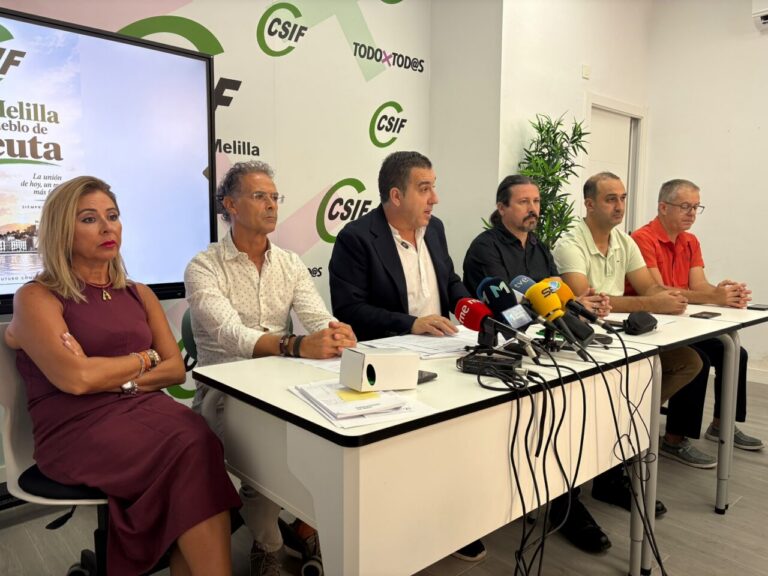 Reunión del CSIF sobre el plan de inmigración en Melilla
