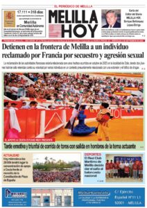 Portada del periódico Melilla Hoy con noticias locales de actualidad