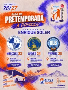 Cartel de la gira de pretemporada del Club Deportivo Enrique Soler