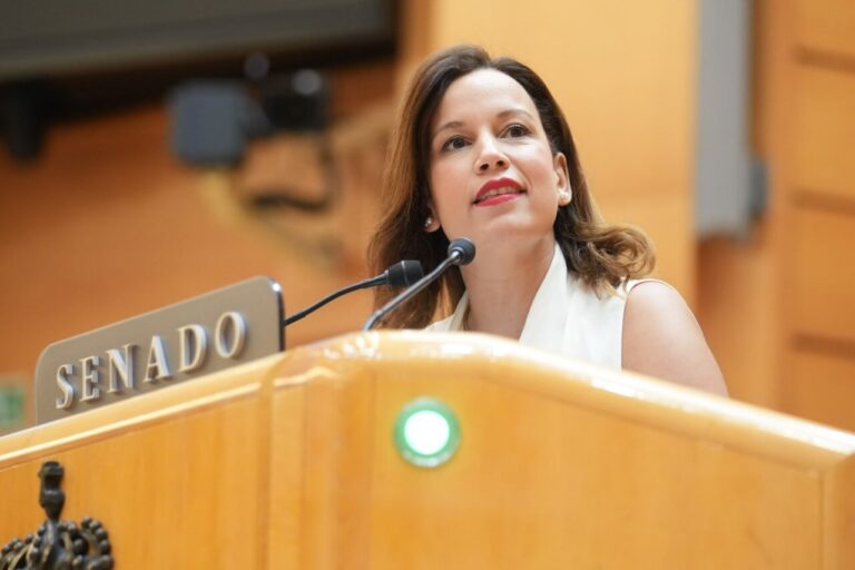 Isabel Moreno hablando en el Senado sobre Ceuta y Melilla