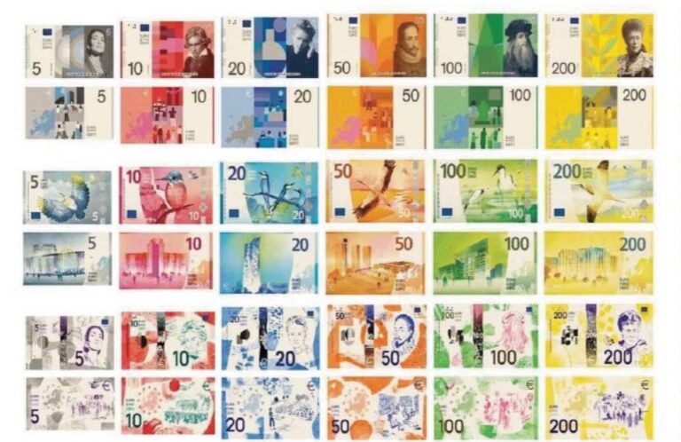 Diseños de nuevos billetes de euro seleccionados por jurado internacional