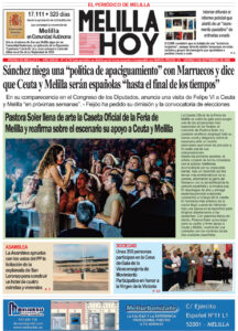 Portada del periódico Melilla Hoy del 4 de septiembre de 2026