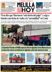Portada del periódico Melilla Hoy del 8 de septiembre de 2026