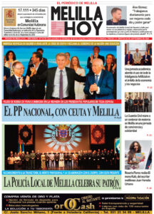 Portada del periódico Melilla Hoy del 29 de septiembre de 2026