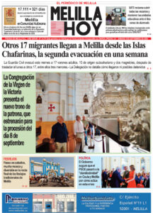 Portada del periódico Melilla Hoy del 5 de septiembre de 2026