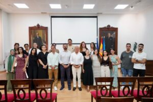 Grupo de enfermeros escolares presentados por el Gobierno de Melilla