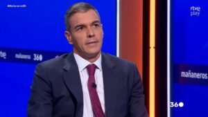 Pedro Sánchez defendiendo la entrada de migrantes en Ceuta durante una entrevista