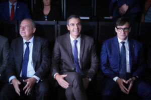 Pedro Sánchez en un evento sobre la Ley de Vivienda en Barcelona