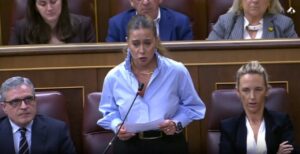 Sofía Acedo hablando en el Congreso sobre la defensa de Ceuta