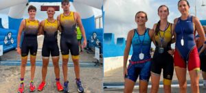 Triatletas en la meta del IV SwimRun Melilla 2026