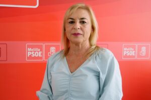 Francisca García Maeso en una conferencia sobre discapacidad en Melilla