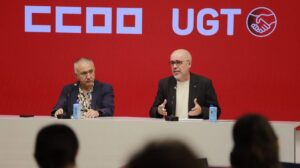 Rueda de prensa sobre la huelga general del 11 de noviembre con UGT y CCOO