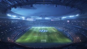 Estadio lleno durante la final de la UEFA Champions League