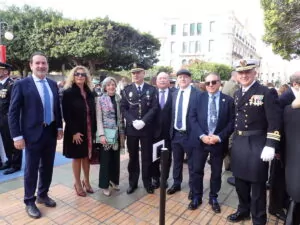 Miembros de UGR Y UNESCO Melilla junto a Juanjo Gonzalez y Jaime Torres 2Cte Naval